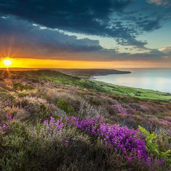 Coastal sunset view at Robin Hoods Bay Credit Ebor Images 336095133