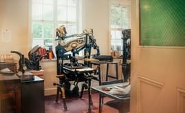 Columbian press at Thin Ice Press