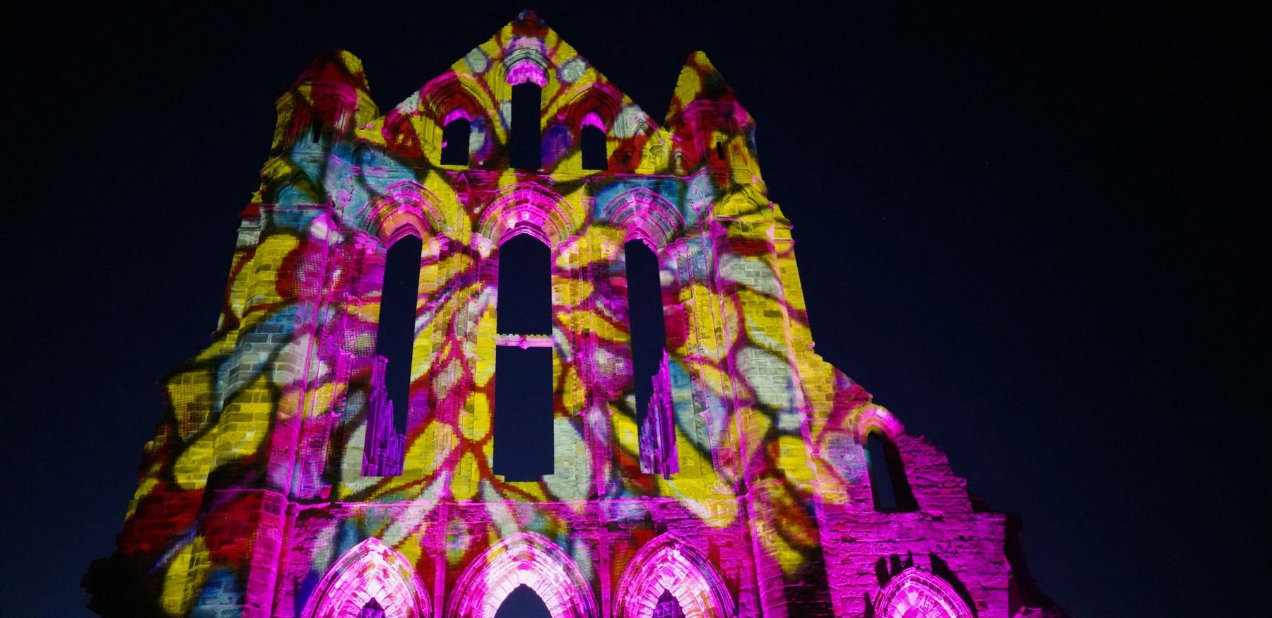Illuminated Whitby Abbey 12