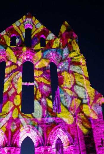 Illuminated Whitby Abbey 12