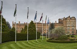 Royal York Hotel garden view w flags 881112645