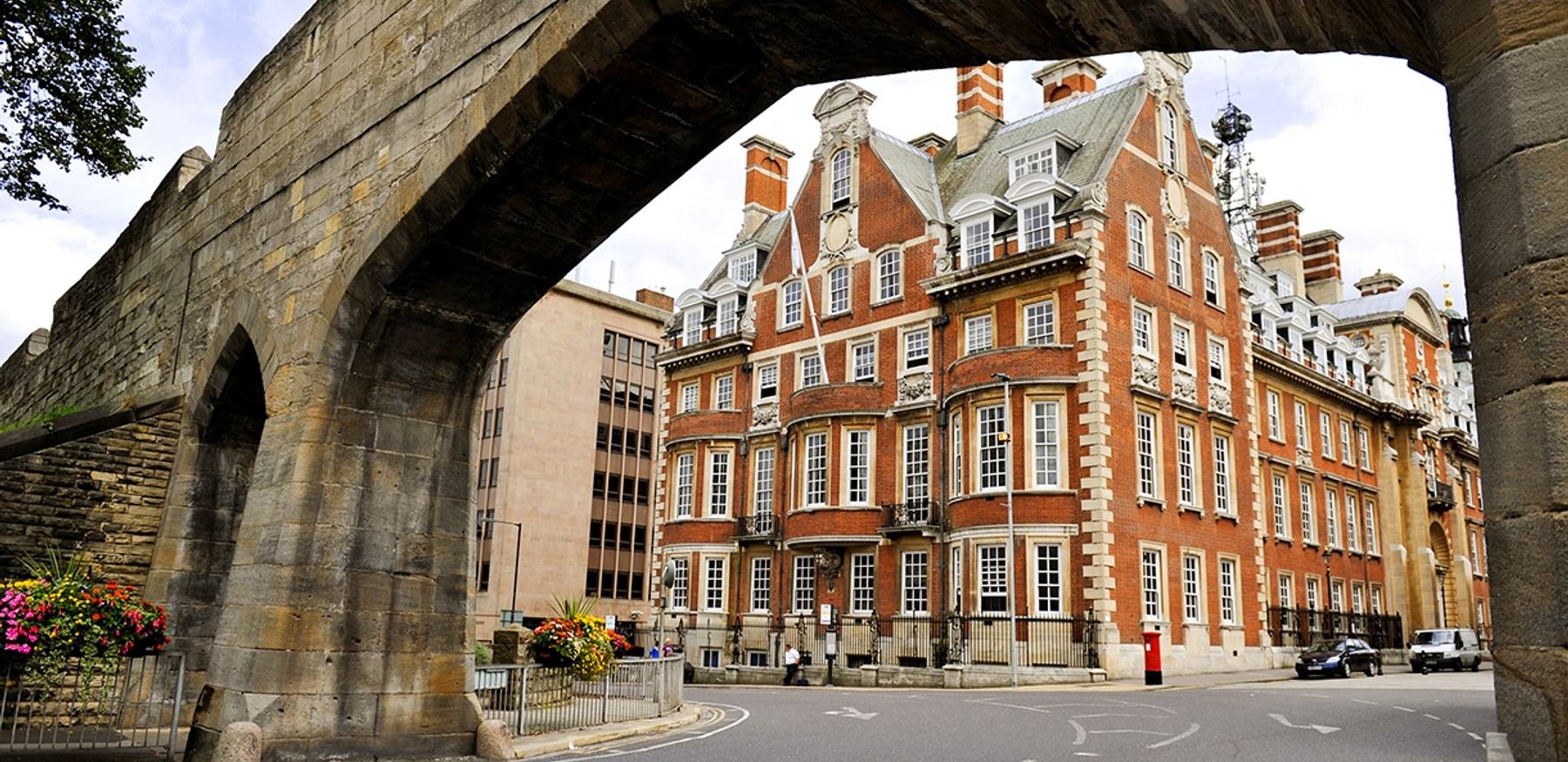 The Grand framed by York Wall 139577748