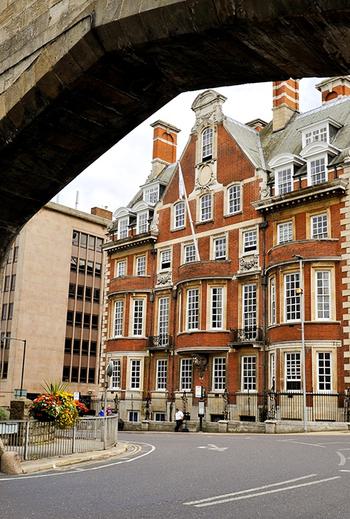 The Grand framed by York Wall 410824357